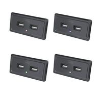 Eurowagens Presa Caricatore Con Doppia Porta USB Quick Charge 12V/24V Per Barche