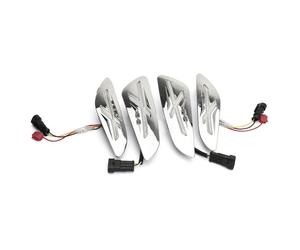 Eurowagens Set Indicatori Frecce Anteriori Posteriori Moto Impermeabile Chrome