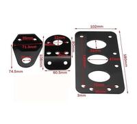 Eurowagens Staffa Telaio Supporto Targa Laterale Moto Metallo Con Luce Stop