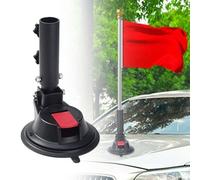 Eurowagens Supporto Antenna Bandiera Base Adesivo A Ventosa Per Moto ATV