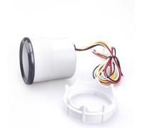 Eurowagens Voltmetro 2 Inch 52mm 12V Per Auto Camion Moto Indicatore Nero