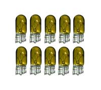 Eurowagens W5W Lampadina X10 Alogena 12V Indicatore Giallo W2.1x9.5d