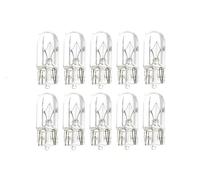 Eurowagens W5W Lampadina X10 Alogena 12V Luce Posteriore Trasparente W2.1x9.5d
