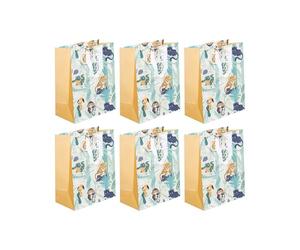 Eurowrap 214005-2C - Jungle, kraft blanc, sac large 26,5x14x33 cm - Paquet de 6