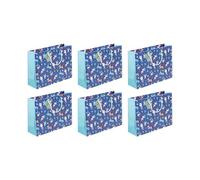 Eurowrap- 28782-6C - Pack 6 sacchetti regalo per compleanno 37,3x11,8x27