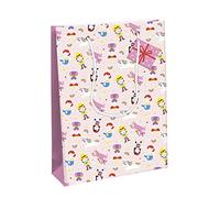 Eurowrap 28788-2C - Sacchetto regalo Excellia, formato grande, 26,5 x 14 x 33 cm, 210 g, motivo: principesse, unicorni, sièrnes, cowboy, bambini e ragazze, confezione regalo, ideale per: giochi,