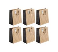 Eurowrap - 28794-2Cpack - Pack 6 sacchetti regalo per adulti 26,5x14x33cm
