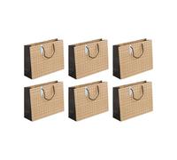 Eurowrap - 28794-6Cpack - Pack 6 sacchetti regalo per adulti 37,3x11,8x27