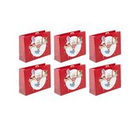 Eurowrap - 32406-6C - Pack 6 sacchetti regalo per compleanno 37,3x11,8x27