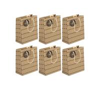 Eurowrap - 32457-3Cpack - Pack 6 sacchetti regalo per adulti 21,5x10,2x25