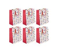 Eurowrap - 32472-2Cpack - Pack 6 sacchetti regalo per bambini 26,5x14x33cm