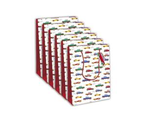 Eurowrap 32472-2Cpack - Un set di 6 sacchetti regalo Excellia, formato grande, 26,5 x 14 x 33 cm, 210 g, motivo: auto per bambini, confezione regalo, ideale per: giochi da tavolo, puzzle
