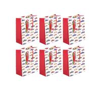 Eurowrap - 32472-3Cpack - Pack 6 sacchetti regalo per bambini 21,5x10,2x25