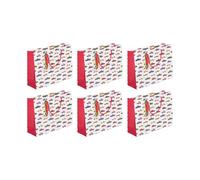 Eurowrap - 32472-6C - Pack 6 sacchetti regalo per compleanno 37,3x11,8x27