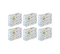 Eurowrap - 32475-6C - Pack 6 sacchetti regalo per compleanno 37,3x11,8x27