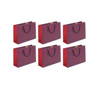 Eurowrap - 32481-6Cpack - Pack 6 sacchetti regalo per adulti 37,3x11,8x27