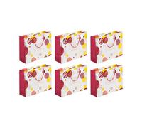 Eurowrap - 32484-6C - Pack 6 sacchetti regalo per compleanno 37,3x11,8x27