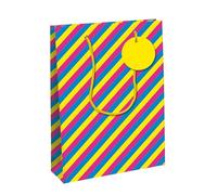 Eurowrap - 33880-2C - sacchetto regalo per bambini 26,5x14x33cm 210g, righe