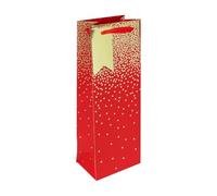 Eurowrap 34831-4C, Pioggia Di Stelle sfondo, 12,7x9x35,5 cm, rosso
