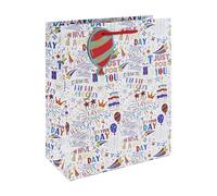 Eurowrap 35365-2C - Anniversaire, sac large 26,5x14x33 cm - Paq de 6