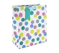 Eurowrap 35410-2C - Pois pastel, sac large 26,5x14x33 cm - PAQ DE 6