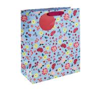 Eurowrap 35422-2C - Fleurs kitsch, sac large 26,5x14x33 cm - PAQ DE 6