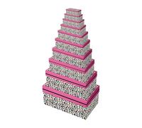Eurowrap K, 30759-BXC - Un Set Di 10 boites d'emballage rectangles, Natale
