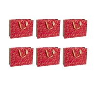 Eurowrap - X-29511-6Cpack - Pack 6 sacchetti regalo Natale 37,3x11,8x27,5cm