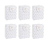 Eurowrap - X-29523-2Cpack - Pack 6 sacchetti regalo Natale 26,5x14x33cm