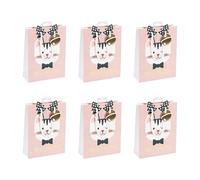 Eurowrap - X-29529-2Cpack - Pack 6 sacchetti regalo Natale 26,5x14x33cm