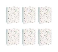 Eurowrap - X-29535-2Cpack - Pack 6 sacchetti regalo Natale 26,5x14x33cm