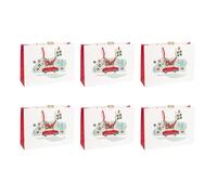 Eurowrap - X-30876-6Cpack - Pack 6 sacchetti regalo Natale 37,3x11,8x27,5cm