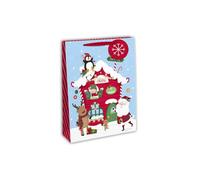 Eurowrap - X-31211-2Cpack - Pack 6 sacchetti regalo Natale 26,5x14x33cm
