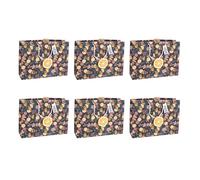 Eurowrap - X-32778-6Cpack - Pack 6 sacchetti regalo Natale 37,3x11,8x27,5cm