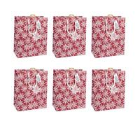 Eurowrap - X-32781-2Cpack - Pack 6 sacchetti regalo Natale 26,5x14x33cm