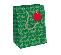 Eurowrap - X-34656-3C - sacchetto regalo Natalizio 21,5x10,2x25,3cm 210g