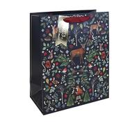 Eurowrap X-36017-2C, Forêt di natale borsa grande - Set, 26,5x14x33 cm