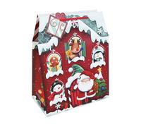 Eurowrap X-36106-2C - Maison Natale borsa grande 26,5x14x33 cm - Set Da 12