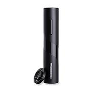 EUROXANTY Apribottiglie elettrico per bottiglie di vino | Taglierina di tenuta | a batteria | Universale | 24 cm di altezza x 5 cm di diametro | Design nero opaco |