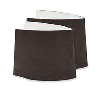 EUROXANTY Feltro adesivo protettivo | Pellicola adesiva per basi e gambe di mobili, colore marrone scuro | Confezione da 2 | 30 x 10 cm |