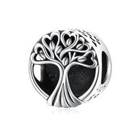 Eusense Albero della Vita Charms in argento 925 Albero della Vita Bead per Bracciale Pandora, Charms di famiglia per Bracciale Europeo