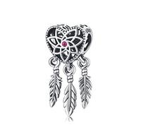 Eusense Charm Acchiappasogni Argento Sterling 925 Portafortuna Bead Fit Pandora Braccialetto Europeo