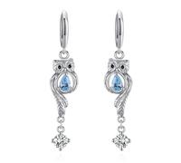 Eusense Orecchini a forma di gufo in argento 925 Gioielli con orecchini per Ragazze Donne Signore