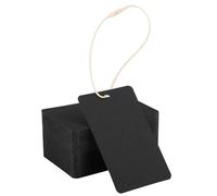 EUSOAR Tags Regalo Nero, 200 PCS 5x8cm Etichette in Carta 300GSM
