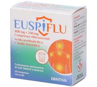 Euspiflu 400 mg + 240 mg 20 compresse effervescenti 20 pz Compresse e