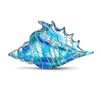 EUSTUMA Statuette di conchiglie in vetro soffiato a mano, ornamento a forma di animale marino per la decorazione della casa, collezione di animali marini per regalo di compleanno, conchiglia in vetro