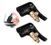 EuSupNova 2 adattatori per valvola francese, valvola auto, valvola a leva, in ottone, adattatore per valvola a sclaverand, adattatore valvola per bicicletta, valvola a scatto per auto, biciclette