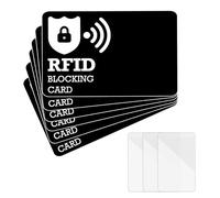 EuSupNova 6 schede RFID Blocker e 3 protezioni per carte, NFC Blocker, scheda di protezione contro i dati, scheda di blocco RFID ultra sottile, si può riporre facilmente in qualsiasi portafoglio
