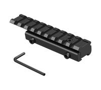 EuSupNova Adattatore per binari Picatinny Tessitore a coda di Milano, AR 11 mm Dovetail to 20 mm Mounting Converter, Aluminium Adattatore di Montaggio Esteso di Portata Tattica per Caccia