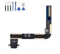 Eutoping Porta di Ricarica USB per Apple iPad 5 A1822 A1823 Nero Dock Connector Charger Board Flex Cable Assembly Sostituzione con Strumento